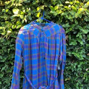 Plaid dress/tunic NWT